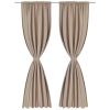 2 pcs Slot-Headed Blackout Curtains 135 x 245 cm – Cream