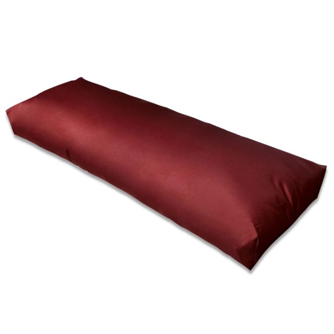 Upholstered Back Cushion 120 x 40 x 10 cm – Red