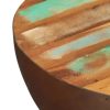 Coffee Table Bowl-shaped with Steel Base Solid Reclaimed Wood – Brown