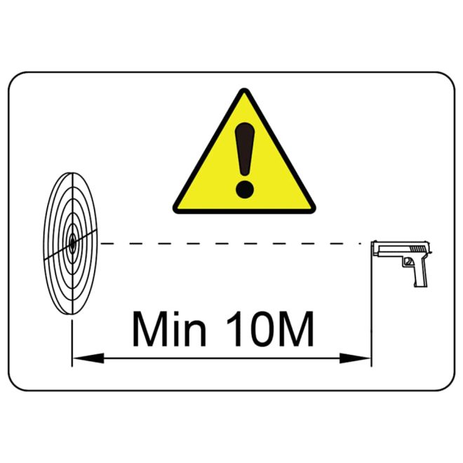 5-hole Biathlon Knockdown Target with Reset Cord