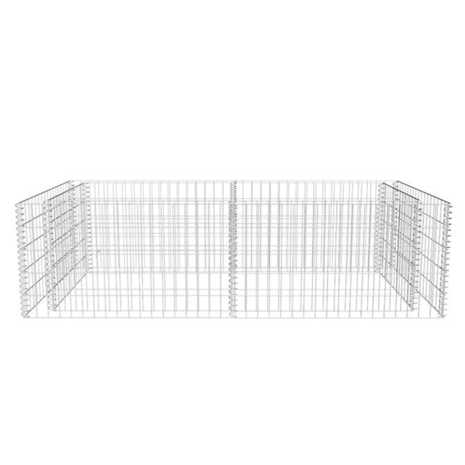 Gabion Planter Galvanised Steel 180x90x50 cm