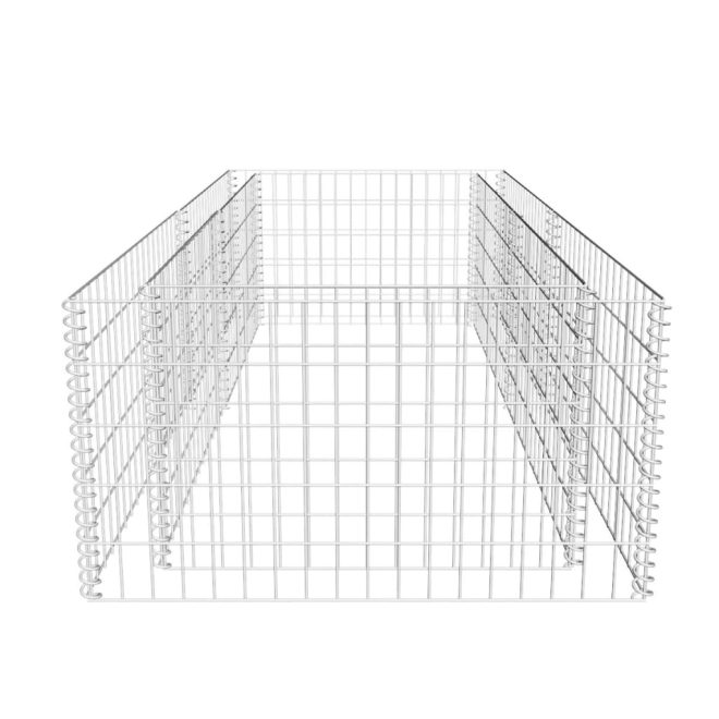 Gabion Planter Galvanised Steel 180x90x50 cm