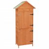 Garden Storage Cabinet Brown 79x49x190 cm