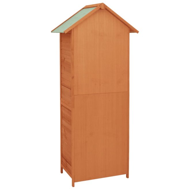 Garden Storage Cabinet Brown 79x49x190 cm