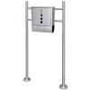 Mailbox on Stand Stainless Steel – Mailbox