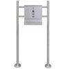 Mailbox on Stand Stainless Steel – Mailbox