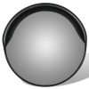 Convex Traffic Mirror PC Plastic Outdoor – 30 cm, Black