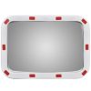 Convex Traffic Mirror Rectangle with Reflectors – 40×60 cm