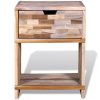 Pottsville Nightstand with Drawer Reclaimed Teak Wood