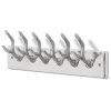 Aluminium Wardrobe Hook Coat Rack Hat/Tie Hanger Silver – 1