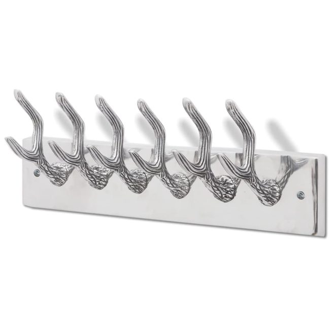 Aluminium Wardrobe Hook Coat Rack Hat/Tie Hanger Silver – 1