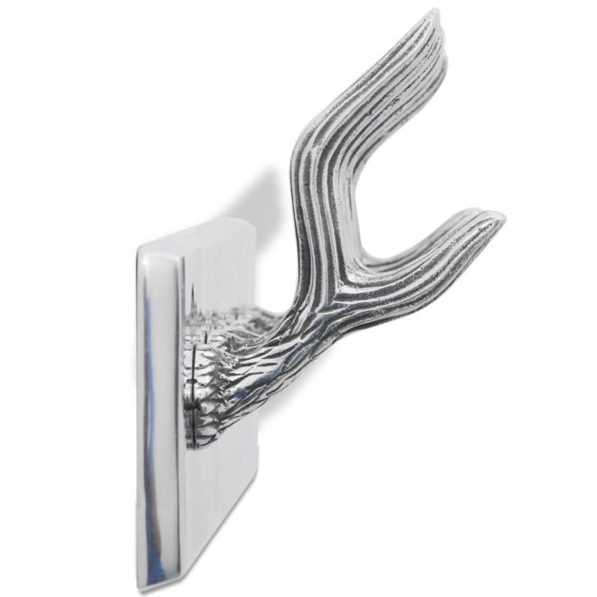 Aluminium Wardrobe Hook Coat Rack Hat/Tie Hanger Silver – 1