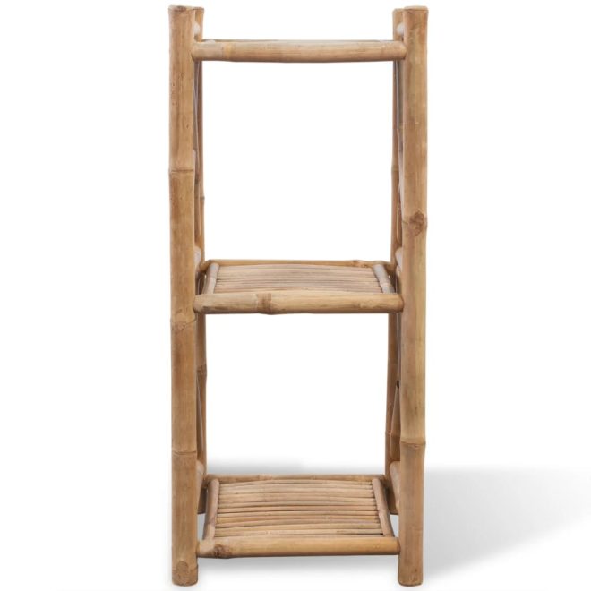 3-Tier Square Bamboo Shelf – 81 cm