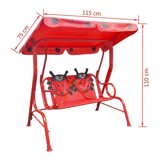 Kids Swing Seat – Red