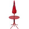 3 Piece Kids’ Garden Bistro Set with Parasol – Red