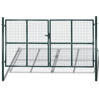 Fence Gate Powder-Coated Steel 306 x 200 cm