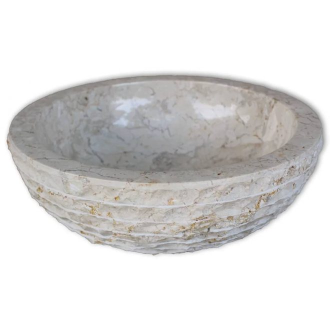 Basin Marble 40 cm – Cream