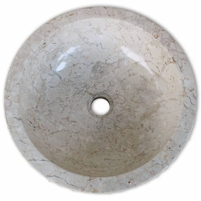 Basin Marble 40 cm – Cream