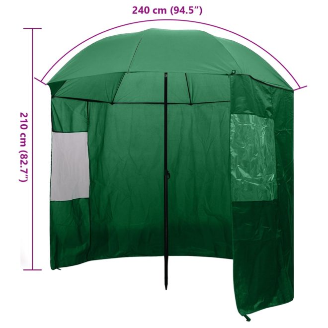 Fishing Umbrella Green – 240×210 cm