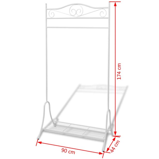 Clothing Rack Steel – White