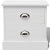 Highland French Bedside Cabinet White – 1