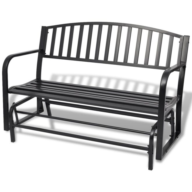 Swing Bench Black Steel