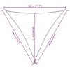 Sunshade Sail Oxford Fabric Triangular – 3.6×3.6×3.6 m, Cream