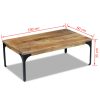 Coffee Table 100x60x35 cm – Solid Mango Wood