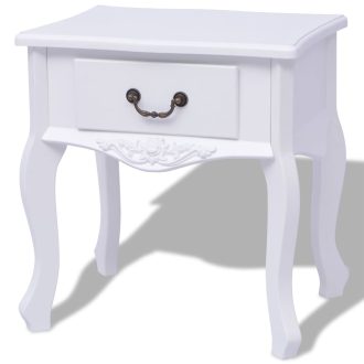 Brambleton Bedside Cabinet MDF White