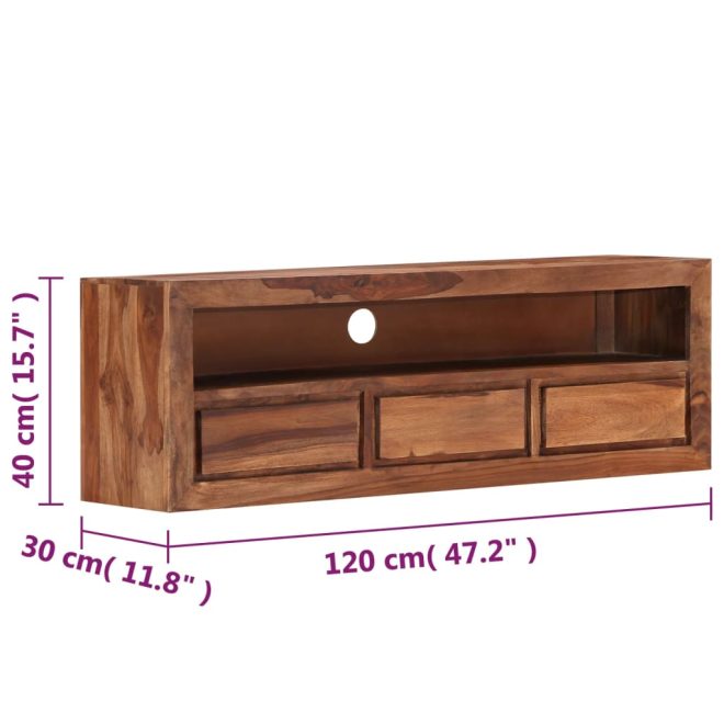 Tremonton TV Cabinet 120x30x40 cm Solid Sheesham Wood