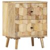 Bedside Cabinet 40x30x50 cm Solid Mango Wood