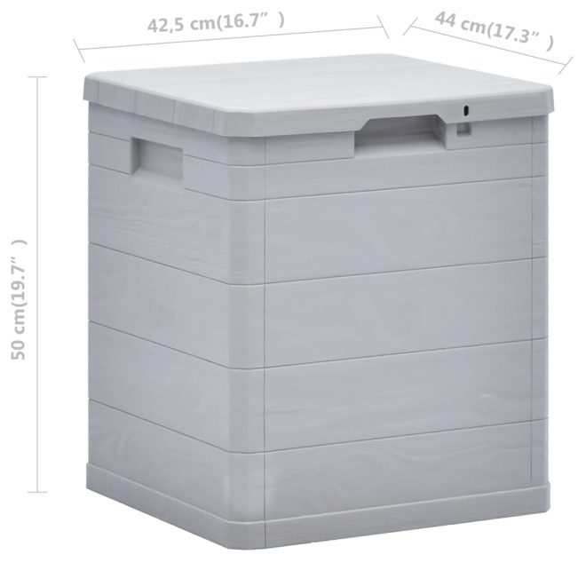 Garden Storage Box – Light Grey, 90 l