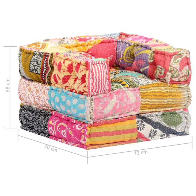 Pontiac Modular Pouffe Fabric – Patchwork