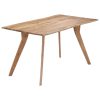 Dining Table Solid Acacia Wood – 140x80x76 cm