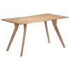 Dining Table Solid Acacia Wood – 140x80x76 cm