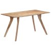 Dining Table Solid Acacia Wood – 140x80x76 cm