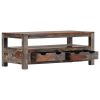 Coffee Table Grey 100x50x40 cm Solid Sheesham Wood