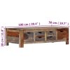 Coffee Table Grey 100x50x30 cm Solid Sheesham Wood