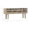 Sideboard 140x30x60 cm Solid Mango Wood