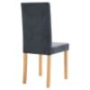 Dining Chairs Faux Suede Leather – Grey, 2