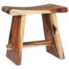 Stool Solid Suar Wood and Polyresin