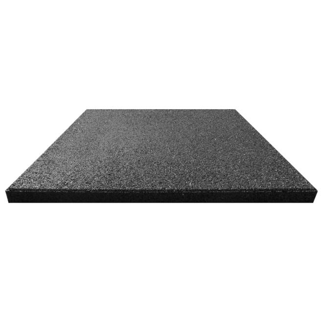 Fall Protection Tiles Rubber 50x50x3 cm – Black, 18