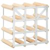 Wine Rack for Bottles Solid Pinewood – 12