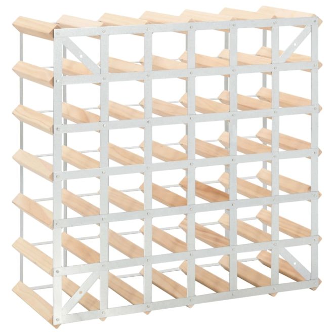 Wine Rack for Bottles Solid Pinewood – 42