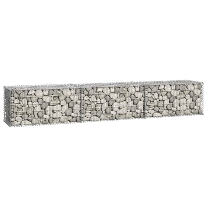 Gabion Wall with Covers Galvanised Steelcm – 300x50x50 cm