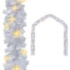 Christmas Garland with LED Lights White – 5 M