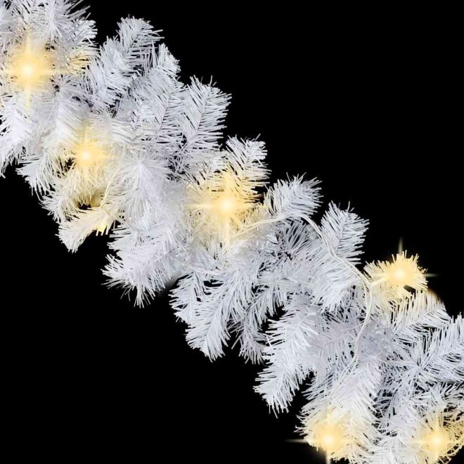 Christmas Garland with LED Lights White – 5 M