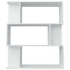 Book Cabinet/Room Divider 80x24x96 cm Engineered Wood – White