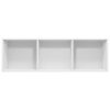 Book Cabinet/TV Cabinet 36x30x114 cm Engineered Wood – White