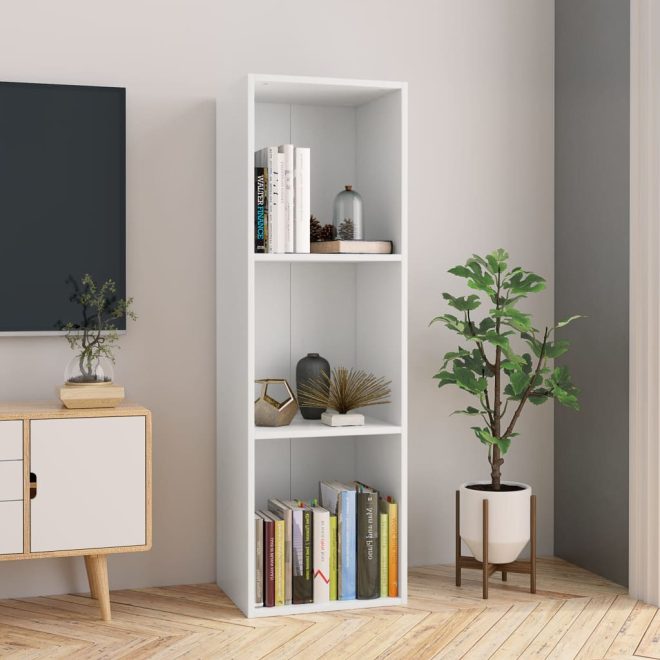 Book Cabinet/TV Cabinet 36x30x114 cm Engineered Wood – White